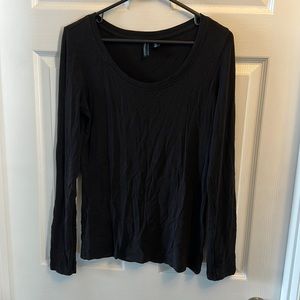 Cynthia Rowley women’s black long sleeve shirt. Size L.